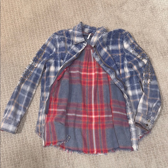 Free People Zip Up Shirt Jacket - Picture 4 of 4